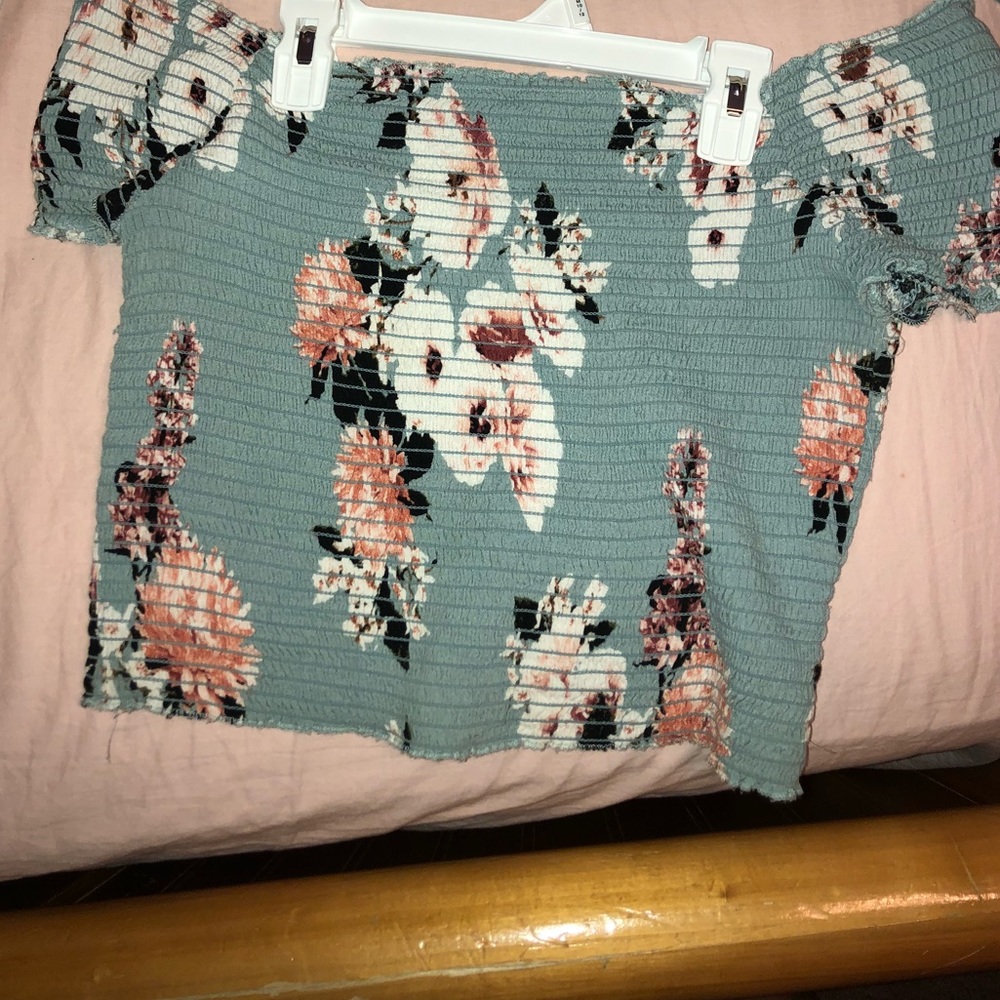 Kendall and Kylie off the shoulder top